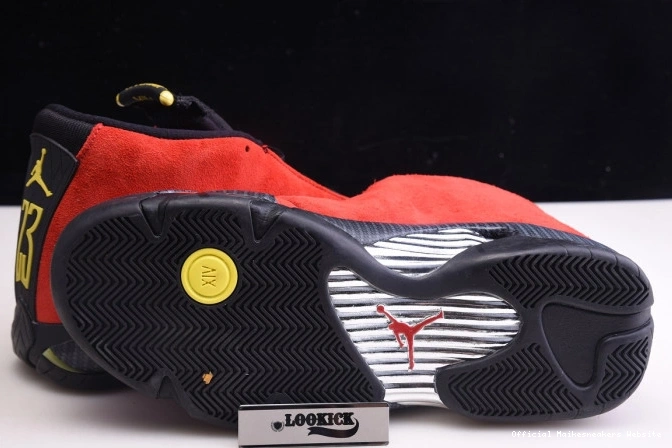 Official Maikesneakers Red 654459-670 Air Challenge Jordan 14 Retro 0710